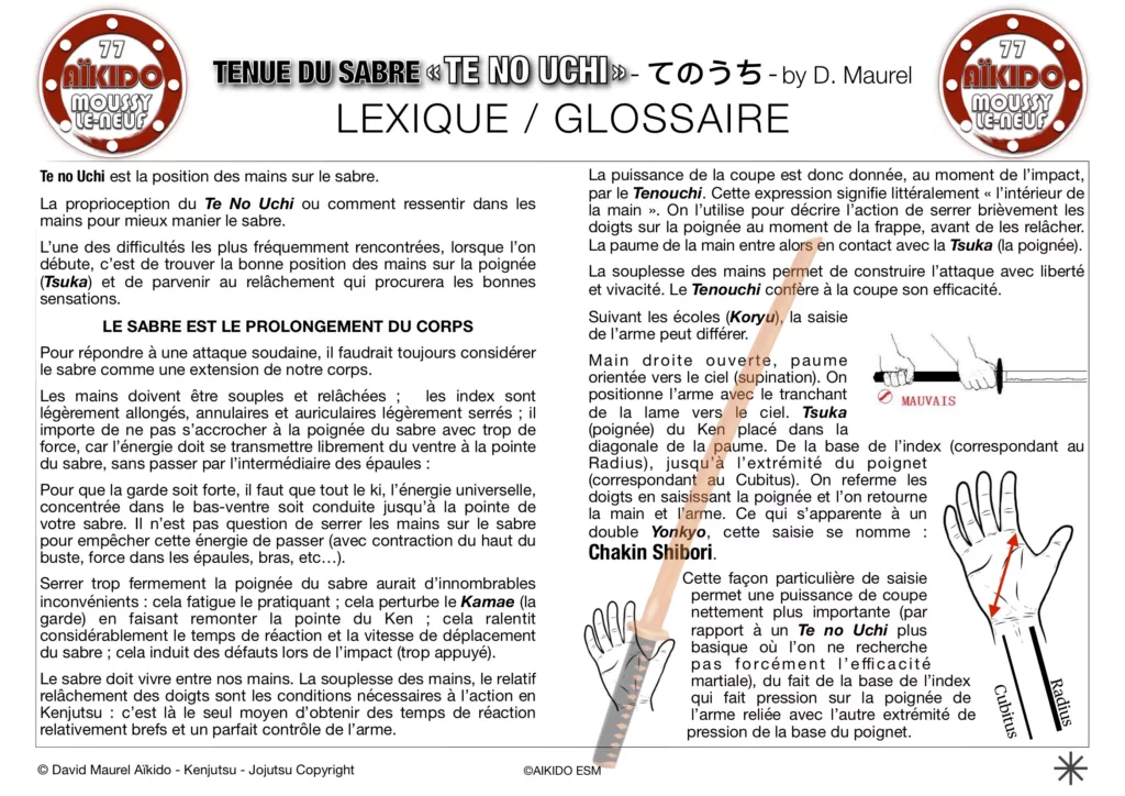 Te no Uchi - la saisie du sabre - AIKIDO ESM